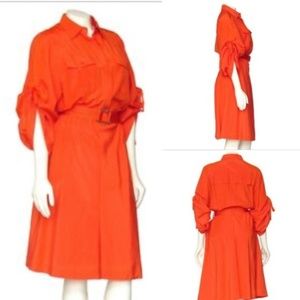 NWT Ralph Lauren Black Label silk utility midi